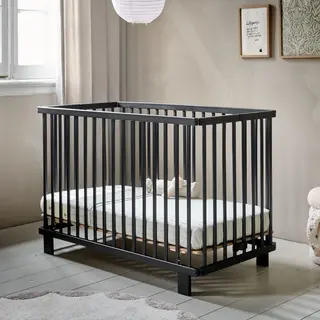 Petite Amelie Petite Amélie Ledikant Hout 60x120 Cm - Inklapbaar Baby Bed Perfect Voor Beperkte Ruimtes - 3 Hoogte Instellingen Van Lattenbodem - Stevig Massief