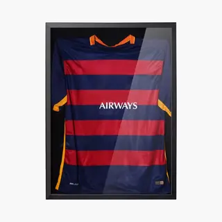 Avalo Wissellijst - Inlijsten Voetbal Shirt - 3D Box Frame - 60x80 Cm - Zwart - Diepe Lijst - Shirt Inlijsten In Fotolijst
