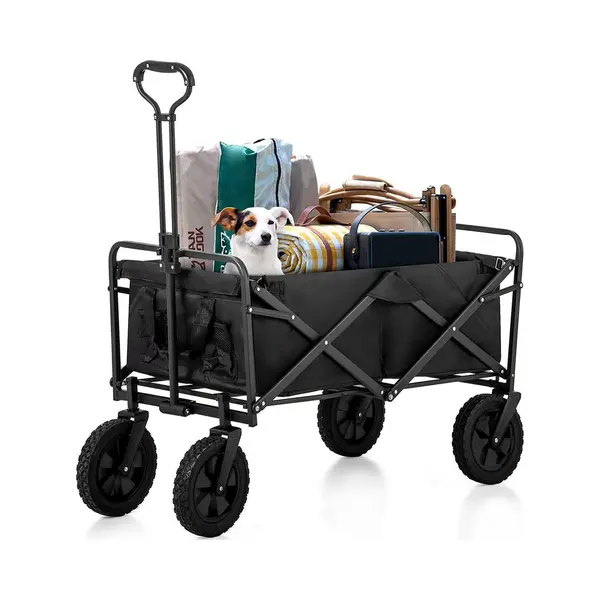 Avalo Wagon - Faltbar - Bis Zu 90KG - 72x47x47 Cm - 65L - 360º Räder - Schwarz thumbnail