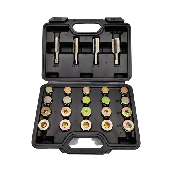 Lowbudget tools Lb Tools Carterplug Schroefdraad Reparatie Set Incl. Carterpluggen En Ringen M13x1.5, M15x1.5, M17x1.5 En M20x1.5 thumbnail