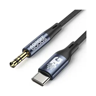 AdroitGoods Usb-C Naar Jack Audio Aux Kabel - 50cm - 3, 5 Mm Jack Naar Usb-c - Auto - Geschikt Voor Auto, Telefoon, Samsung, Apple IPhone, IPod, IPad