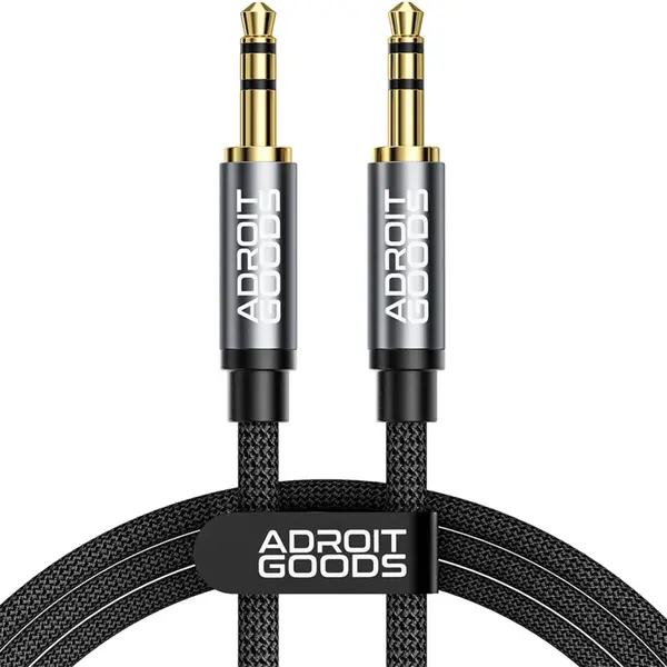 AdroitGoods Aux Kabel 3.5 Mm - Audio Kabel - Gold Plated - Male To Male - 2 Meter thumbnail