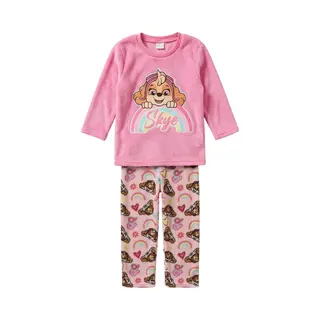 Paw Patrol Coral-Fleece Pyjama - Maat 122/128 - Polyester - Roze - Meisjes