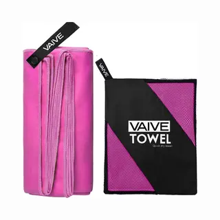 Vaive Microvezel Handdoek - Reishanddoek Sneldrogend 100x200 - Roze