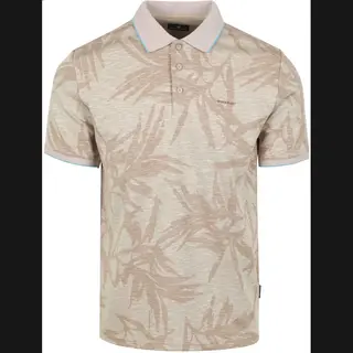 State Of Art Poloshirt Faded Leaf Beige - Größe M