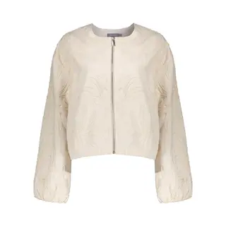 Geisha Jas Bomberjasje Met Borduursels 65022 10 000718 Ecru Dames Maat - L
