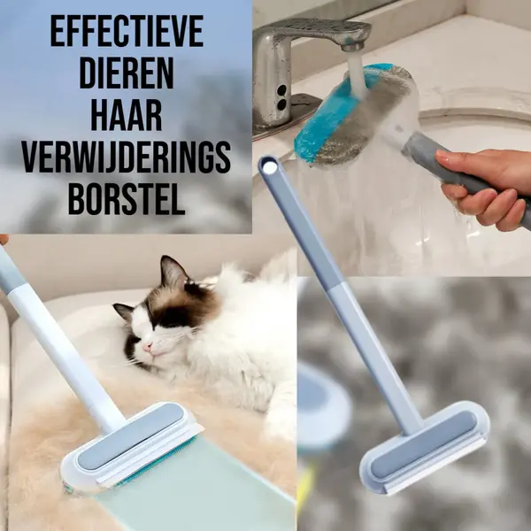 Multifunctionele Dieren Haren & Glasreinigingsborstel – 45x18x6.5 Cm - Efficiënte Pet Hair Remover thumbnail