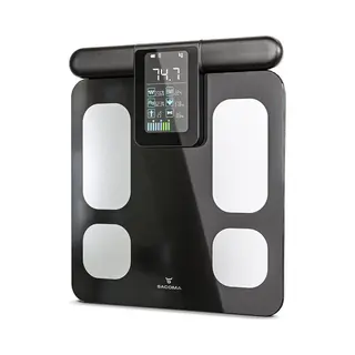 Sacoma Ultra Weegschaal Personenweegschaal Digitaal - Usb Oplaadbaar - Slimme Weegschalen Met 28x Lichaamsanalyse - Incl. App En Handvat