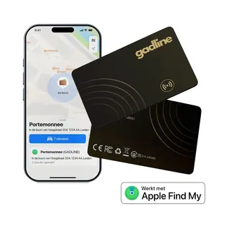 Gadline SlimTag Gps Tracker – Waterdichte Slimme Tracker – Creditcardformaat – Draadloos En Compact – Eenvoudig Te Installeren – Voor