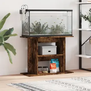 Aquariumständer Räuchereiche 80x35x60 Cm Holzwerkstoff Vidaxl