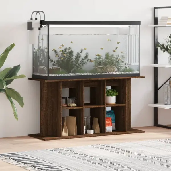 Vidaxl - Aquariumständer Braun Eichen-optik 120x40x60 Cm Holzwerkstoff thumbnail