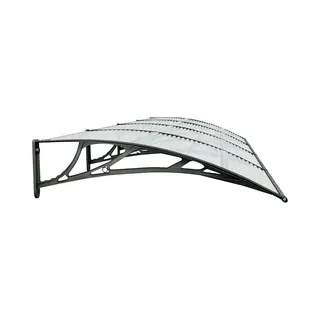 Vidaxl Door Canopy Black 400x100 Cm Polycarbonate