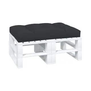 VidaXL Palettenkissen Schwarz 120x80x12 Cm Stoff