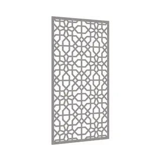 VidaXL Corten Steel Garden Wall Art - Moorish Design Outdoor Decoration, Ic Weathering Steel, 105x55 Cm, Easy Mount