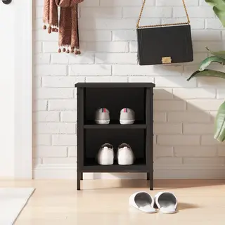 Shoe Cabinet Black 38x35x50 Cm Engineered Wood Vidaxl