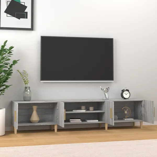 Vidaxl - Tv-schrank Grau Sonoma 180x31, 5x40 Cm Holzwerkstoff thumbnail