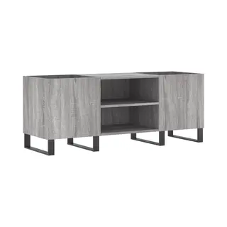 Vidaxl - Record Cabinet Grey Sonoma 121x38x48 Cm Engineered Wood