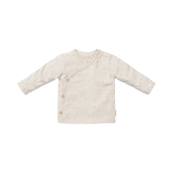 Little Dutch CL24222003 Long Sleeve Shirt/Langarmshirt/Wickelshirt - Newborn Naturals Sand (Gr. 56) thumbnail