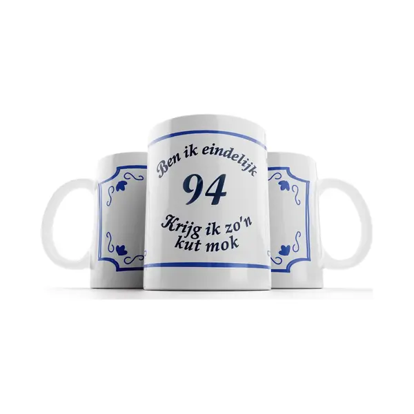 Grappige Mok - 94 Jaar Verjaardag - Verjaardag - Grappige Cadeaus - Cadeau - Mok Met Tekst - 330 Ml - Fotofabriek thumbnail