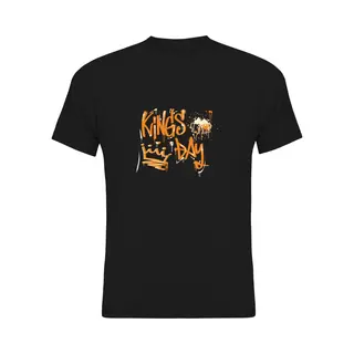 Koningsdag Kleding | Fotofabriek Koningsdag T-shirt Heren | Koningsdag T-shirt Dames | Zwart Shirt | Maat M | Kingsday