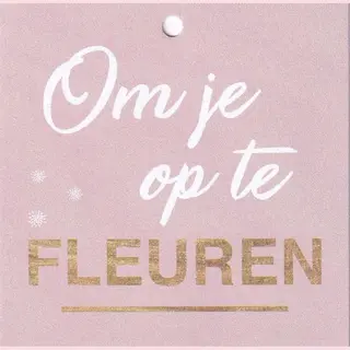Novee sales Bloemenkaartjes - 25 Stuks - Mini Kaartjes - 7 X 7 Cm - Bloemist - Kadootjes - Om Je Op Te Fleuren - Jk-143