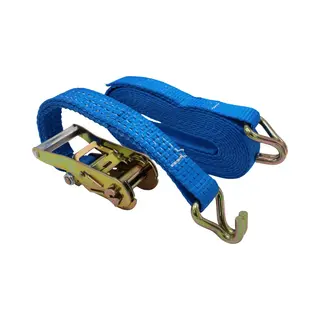 Tetra Tools Tetra Spanband Met Ratel - 2 Delig Met J-Haken - 25 Mm - 0, 5 Ton Max - 3M Lang