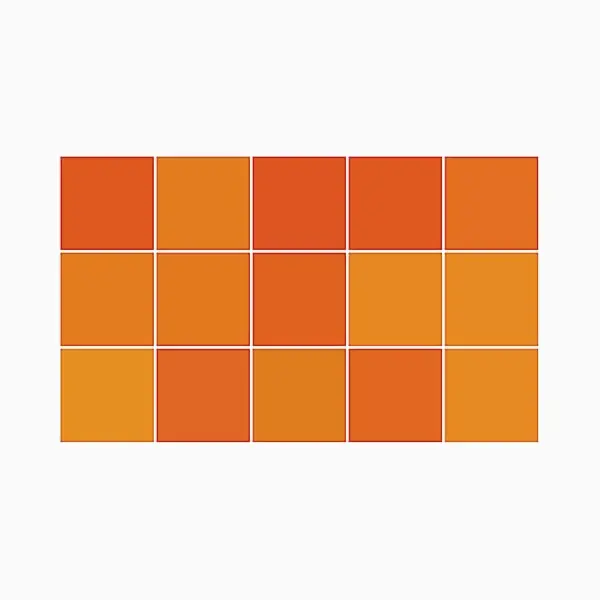 Ulticool Dekoration Aufkleber Fliesen - Orange Retro Vintage Farben - 15x15 Cm - 15 Stück Selbstklebende Klebefolie - Rückwand Für Die Wand thumbnail