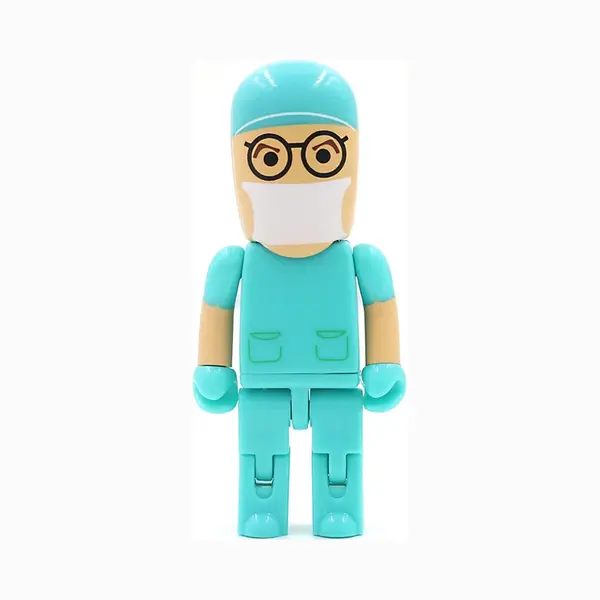 Ulticool - Arzt Krankenhaus Operation 64 Gb Usb 3.0 - Hohe Geschwindigkeit - Flash Pen Drive 64 Gb - Doctor Hospital - Speicherstick - Weiß Blau thumbnail