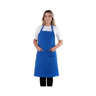 Tavas Simple Keukenschort Blauw Professioneel Verstelbaar Keukenschort Dames Horecakwaliteit Keukenschort Vrouw One Size Schort