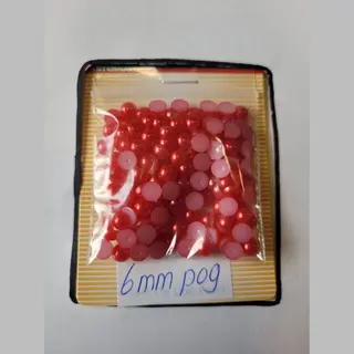 Parels Voor Voorwerpen (bv. Beer) Te Beplakken - 2 Zakjes - 8mm - Rood