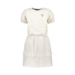 Moodstreet Meisjes Jurk Fancy - Warm Wit