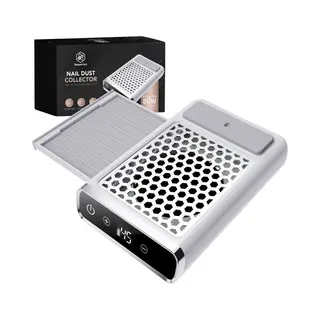 Beeperfect® Nail Dust Collector - Stofafzuiger Manicure - Nagelstofafzuiger - Herbruikbaar Filter + Extra Filter - Stil In Gebruik - Draadloos En