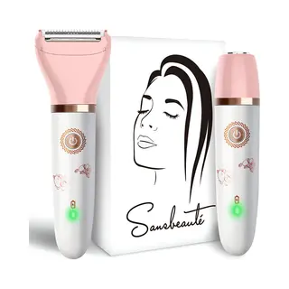 Sansbeauté® 2-in-1 Ladyshave - Elektrisch - Für Gesicht, Achseln & Beine - Usb Aufladbar