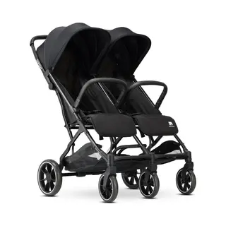 Deryan Rolo X2 Xl - Dubbele Buggy - Compact Vouwbaar - Zwart