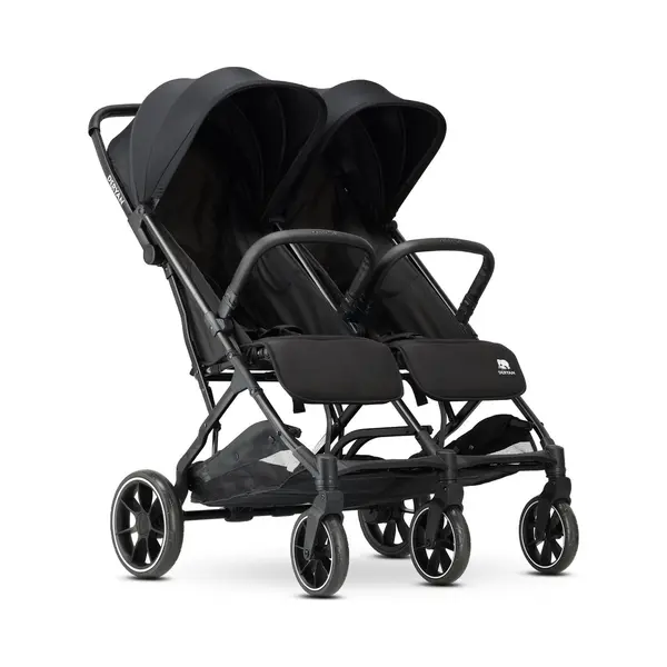 Deryan Rolo X2 Xl - Dubbele Buggy - Compact Vouwbaar - Zwart thumbnail