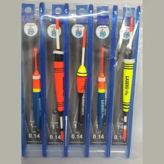 Outboard Breda Dobberset - 5 Complete Tuigjes - Vis Witvis - 0.4g T/m 2g