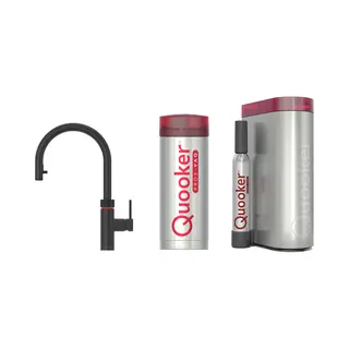 Quooker Flex Met PRO3 Boiler En Cube Reservoir 5-in-1-kraan Zwart
