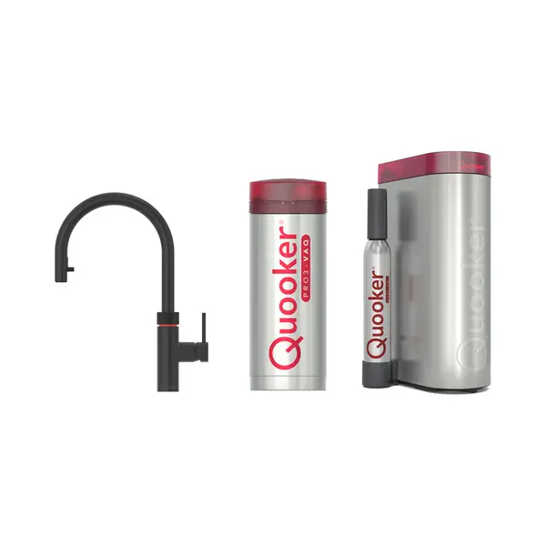 Quooker Flex Met PRO3 Boiler En Cube Reservoir 5-in-1-kraan Zwart thumbnail