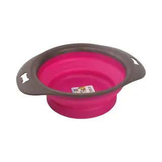 Nobleza Opvouwbare Hondenvoerbak - Maat S - Inhoud 500 Ml - Drinkbak Voor Honden Onderweg - Donkerroze