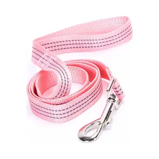 Nobleza Hondenriem - Lengte 120 Cm - Roze Hondenriem - Hondenriem Nylon - Leiband Roze - Roze Hondenleiband - Riem Hond - Honden Riem