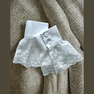 Savvy the label Losse Mouwen Kant - Mouwen - 1 Paar Mouwen - Mouwen Kant - Losse Mouwtjes - Afneembare Manchetten - Kanten Mouwtjes - Witte Mouwtjes- Witte Losse