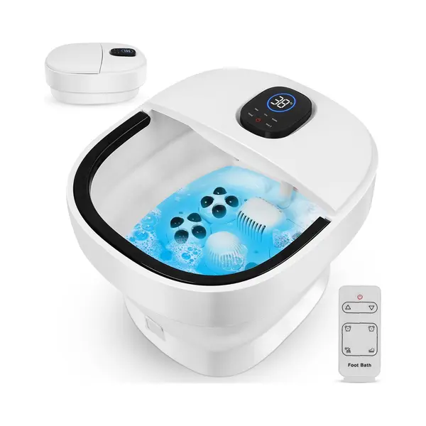Niceey Voetenbad ZD3000 - Opvouwbaar - Voetenbad Met Massage - Tot 48°C - Elektrisch Voetbad Met Bubbelfunctie – Infrarood Voetmassage - Met thumbnail