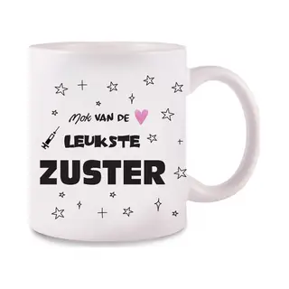 Hospitrix Mok Leukste Zuster - Zorgpersoneel - Ziekenhuis - Verpleegster Accessoires - Cadeau Verpleegkundige - Wit - Verpleegkundige Accessoires -
