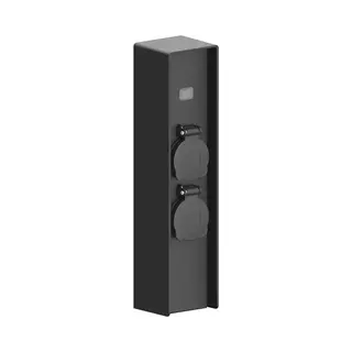 Ledvion - Buitenstopcontact Paal - Incl. Sensor - 2 Stopcontacten - Waterdicht IP44