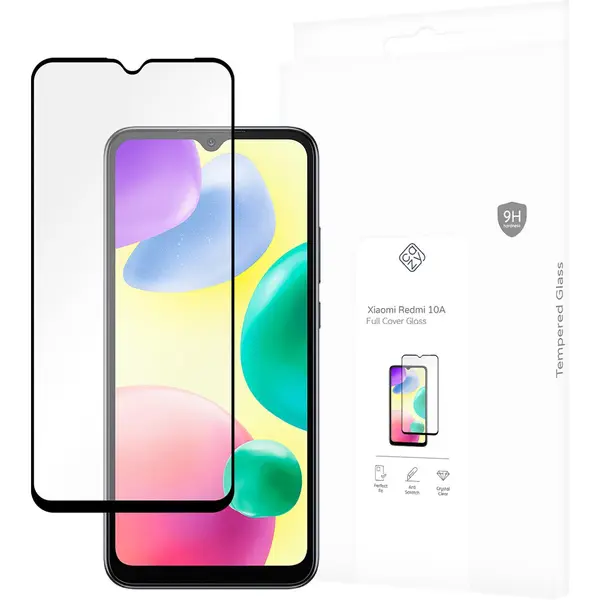 Cazy Screenprotector Geschikt Voor Xiaomi Redmi 10A - Screenprotector Full Cover Gehard Glas thumbnail