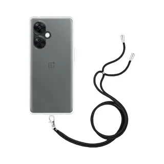Cazy Hoesje Met Koord Geschikt Voor OnePlus Nord Ce 3 Lite (5G) Hoesje Met Koord - Flexibele Case - Transparant