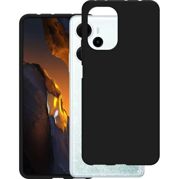 Cazy Silikon Hülle Kompatibel Mit Poco F5 - Soft Tpu Schutz - (Xiaomi Poco F5), Smartphone Hülle, Schwarz thumbnail