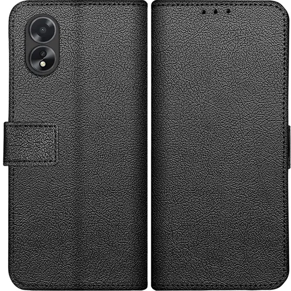 Cazy Hoesje Geschikt Voor Oppo A18 (4G) / A38 (4G) Hoesje Met Pasjeshouder - Bookcase Classic - Zwart thumbnail