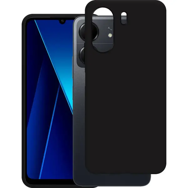 Cazy Silikon Hülle Kompatibel Mit Xiaomi Poco C65 - Soft Tpu Schutz - (Xiaomi Poco C65), Smartphone Hülle, Schwarz thumbnail