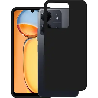 Cazy Hoesje Geschikt Voor Xiaomi Redmi 13C Hoesje Siliconen - Flexibele Case - Zwart